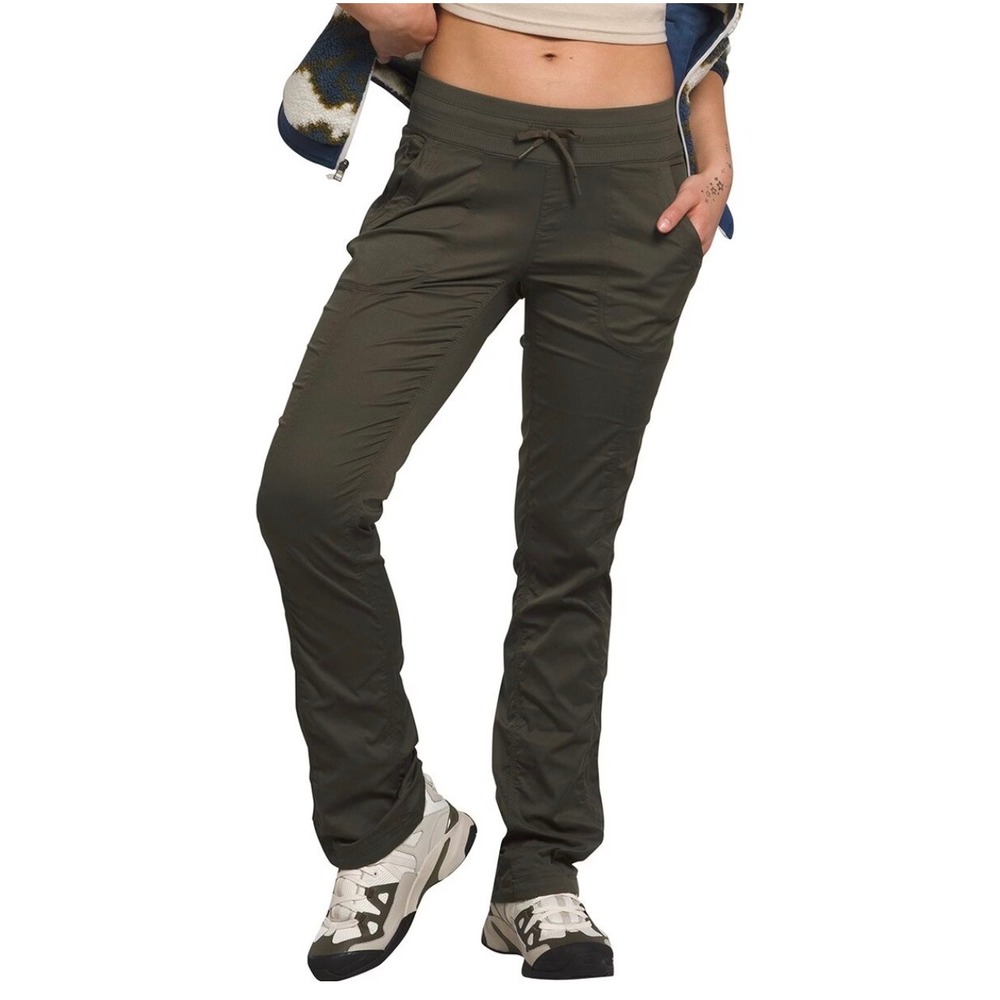 The North Face Aphrodite 2.0 Pants Womens L Olive Green Hiking Trail Straight
